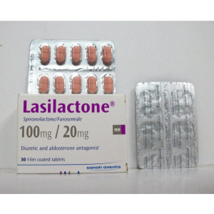 Lasilactone ( spironolactone 100 mg + furesemide 20 mg ) 30 film coated tablets 